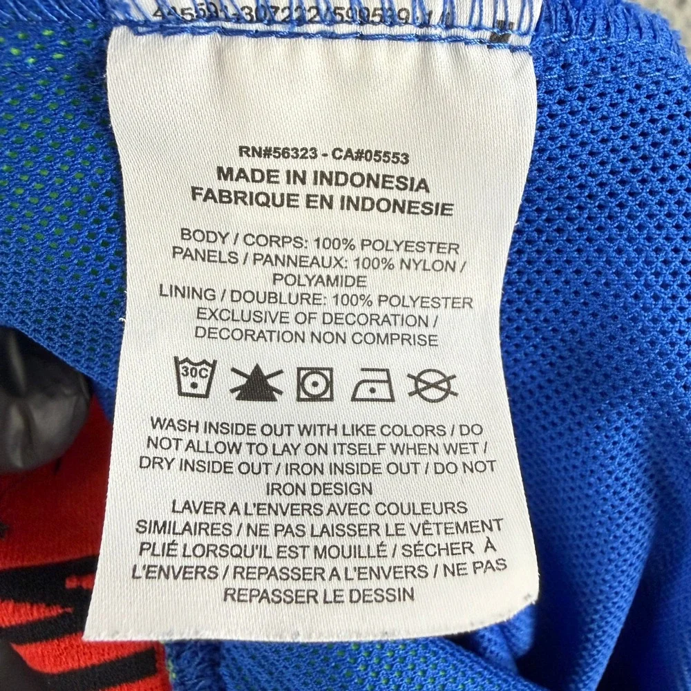 Nike Sportswear Mesh Shorts Mens XL Blue Colorblock Pockets BV3249-480 Athletic
